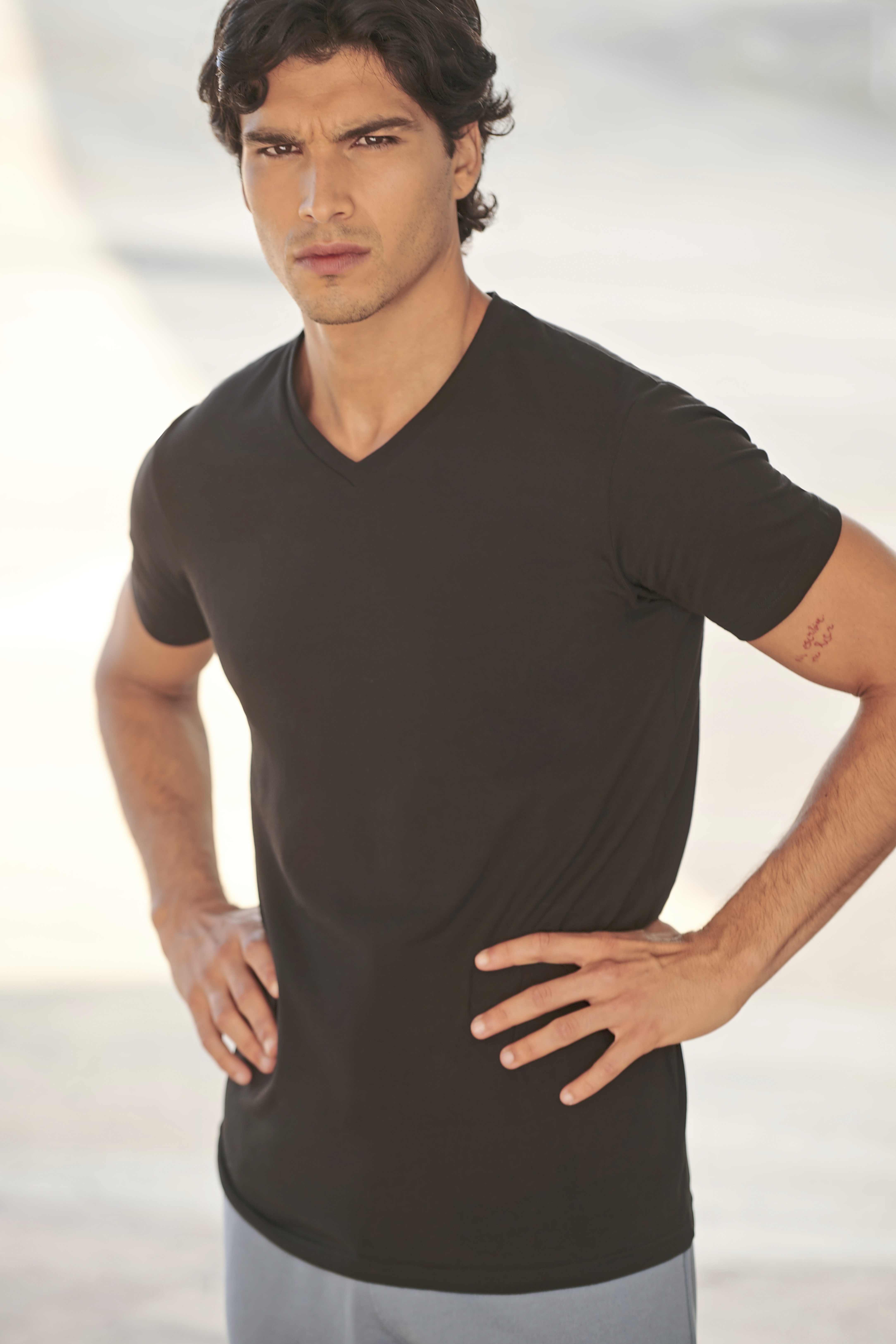 Men´s Feel Good Stretch V-Neck T