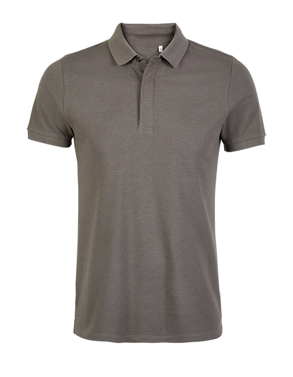 Men´s Piqué Polo Shirt Owen Soft Gray 4XL