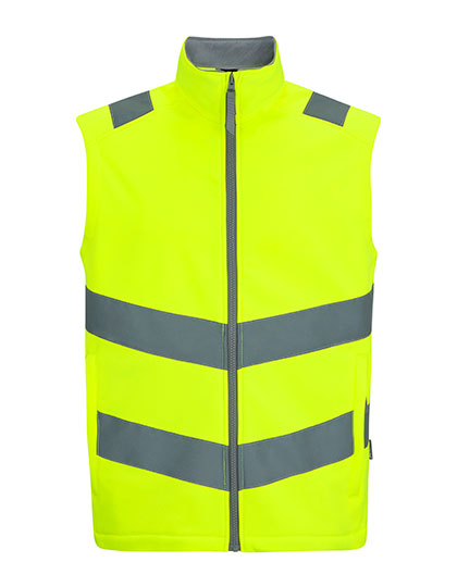 Hi-Vis Pro Contract Ablaze Softshell Bodywarmer Yellow 4XL