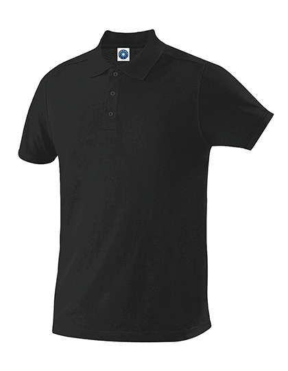 Men´s Organic Cotton Piqué Polo Black XXL
