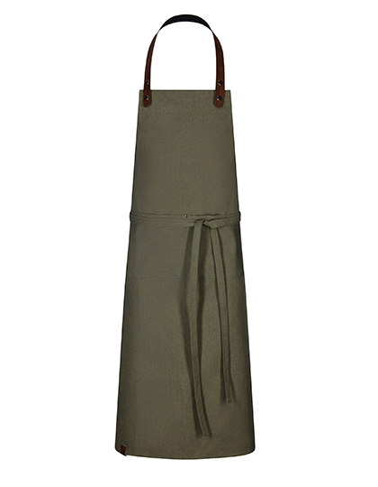 Latzschürze Canvas 75 x 100 cm Dark Green Washed 75 x 100 cm