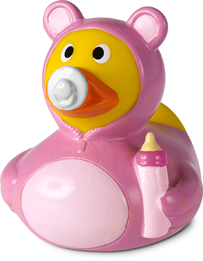 Schnabels® Quietsche-Ente Baby Pink 80 mm