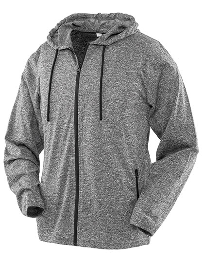 Women´s Hooded Tee-Jacket Marl Grey XXL