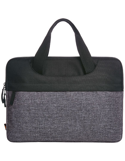 Laptop Bag Elegance Black / Grey-Sprinkle 39 x 29 x 2,5 cm