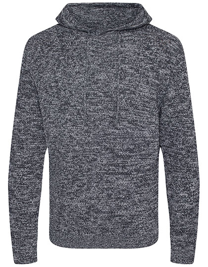 Iguazu Sustainable Knitted Hoodie Heather Grey / Charcoal XS