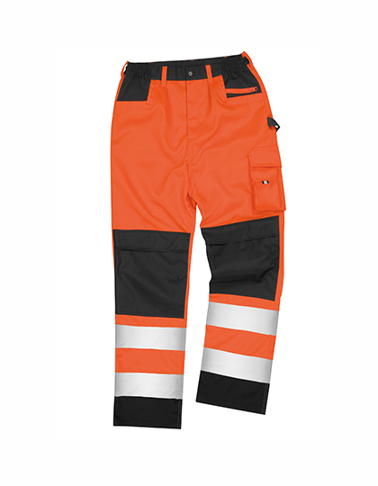 Safety Cargo Trouser Fluorescent Orange 4XL