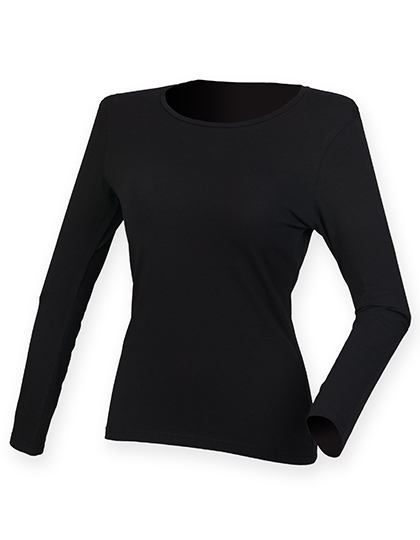 Women´s Feel Good Long Sleeved Stretch T Black XXL
