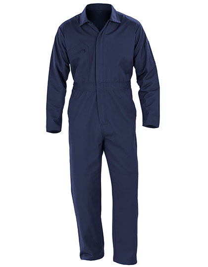 Recycled Action Overall With Zip Front Navy 3XL