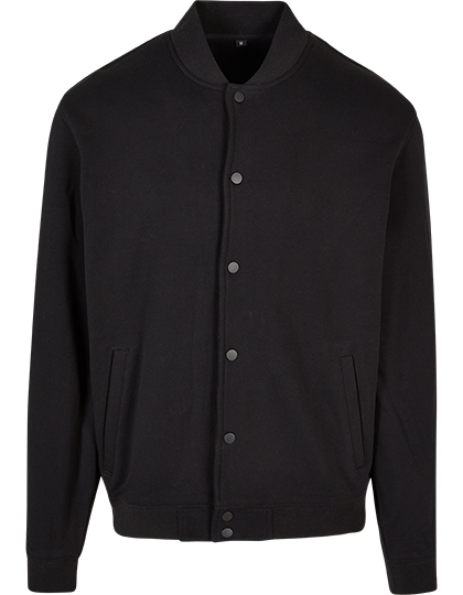 Build Your Brand Herren Heavy Tonal College Jacket Black 5XL