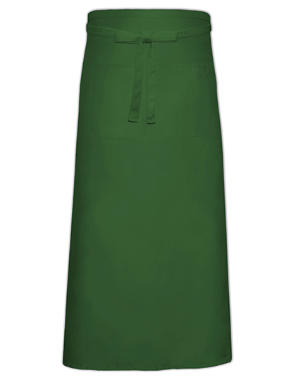 Bistro Apron With Front Pocket Bottle Green 100 x 100 cm