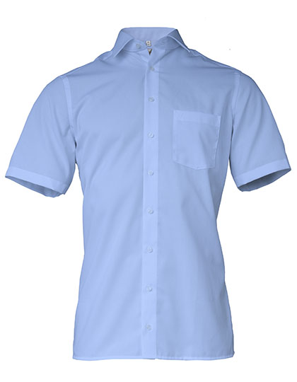 Men´s Shirt Modern Fit Short Sleeve Blue 47