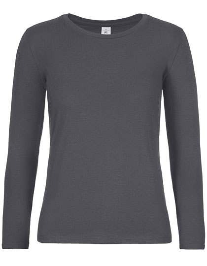 Women´s T-Shirt #E190 Long Sleeve Dark Grey (Solid) S