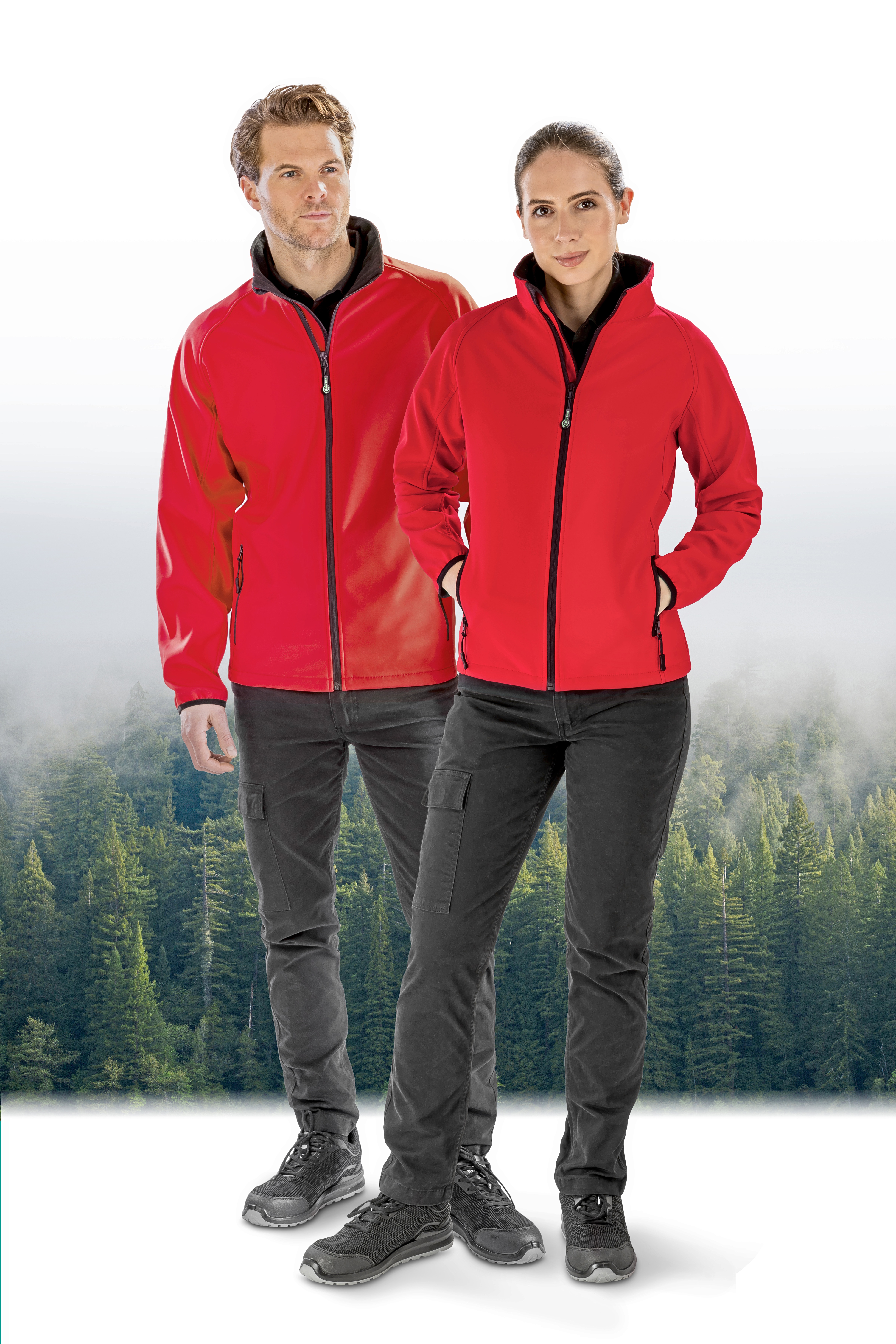 Men's Printable Softshell Jacket with Recycled Fleece Inner