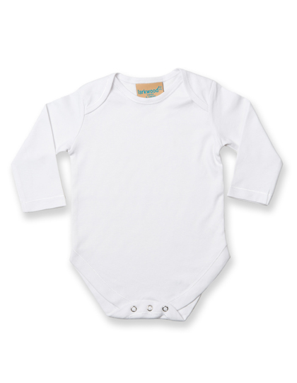 Long Sleeved Baby Bodysuit White 12/18 months