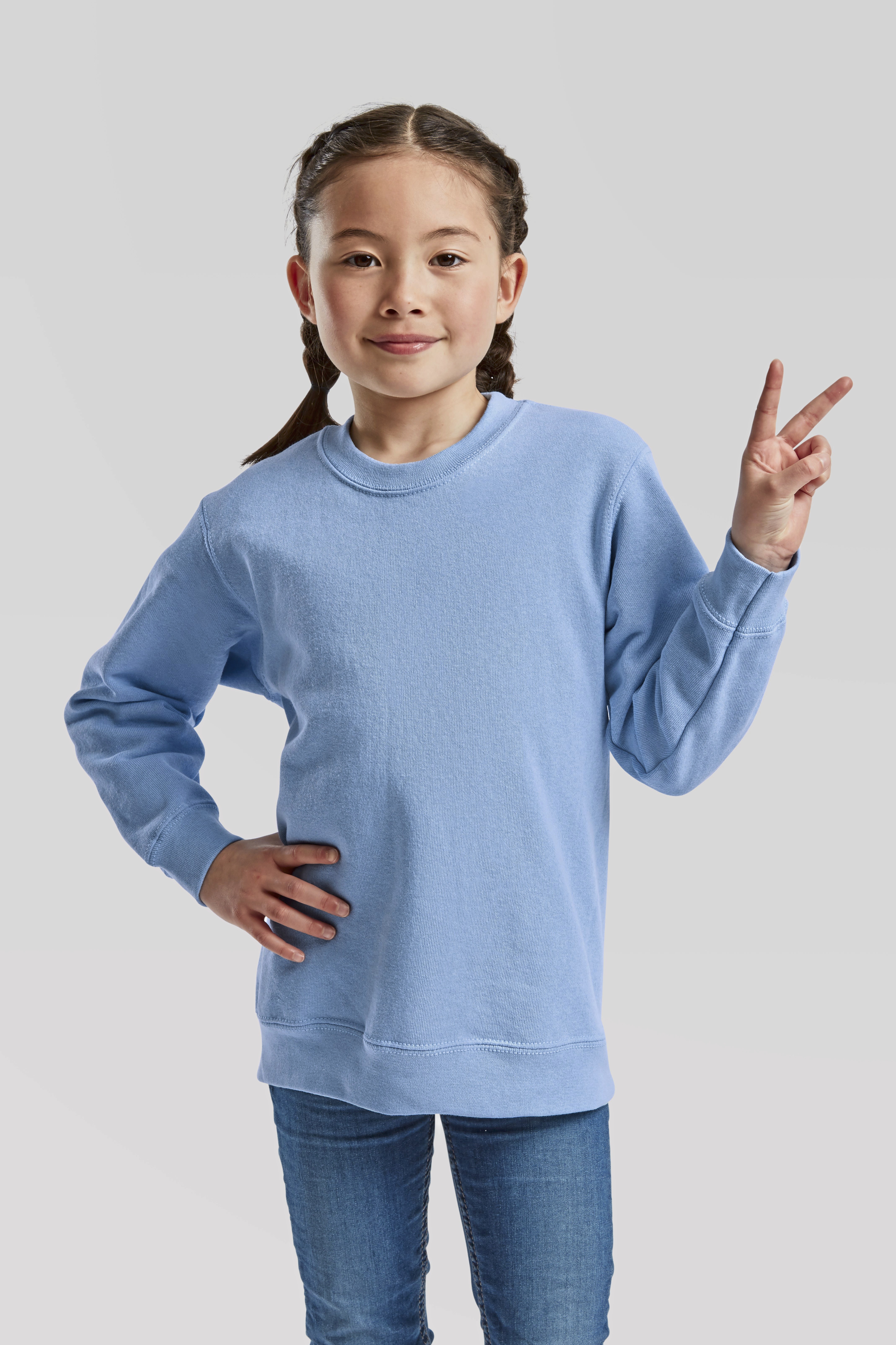 Fruit of the Loom Kids´ Classic Set-In Sweat Modellbild