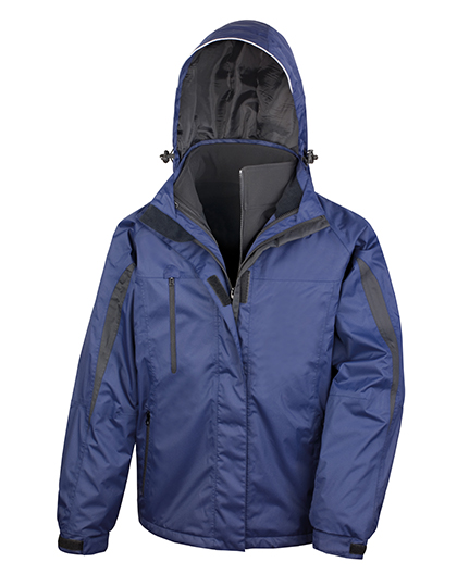 Men´s 3-in-1 Journey Jacket With Soft Shell Inner Navy / Black 4XL