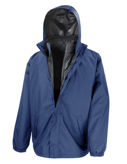 3-in-1 Jacket With Quilted Bodywarmer Navy 4XL