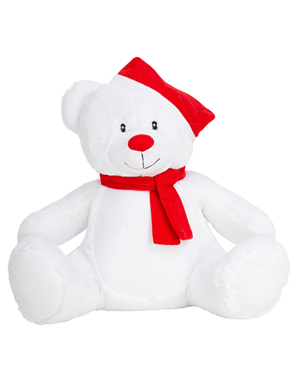Christmas Zippie Bear White / Red L
