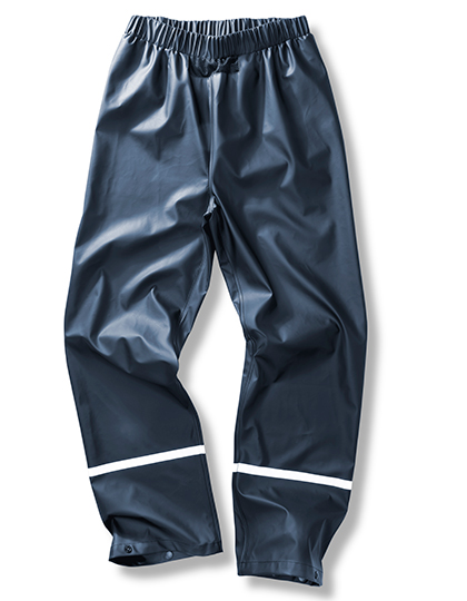 Prism PU Waterproof Trouser with Reflective Bands & Recycled Backing Navy 3XL
