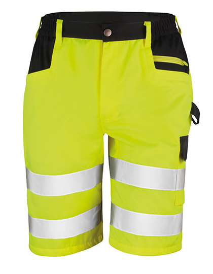 Safety Cargo Shorts Fluorescent Yellow 4XL