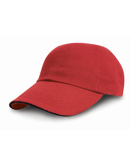 Heavy Cotton Drill Pro Style Red / Black One Size