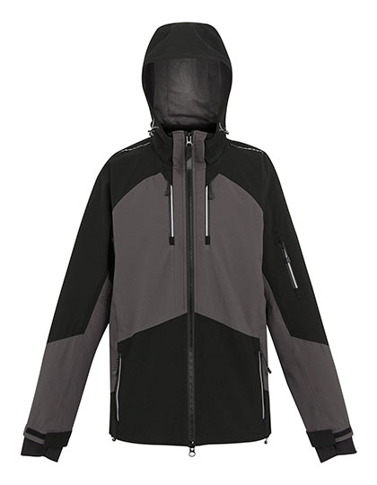 4TEX Stretch Waterproof Shell Jacket Slate Grey / Black 4XL