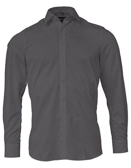 Men´s Shirt Body Fit Long Sleeve Anthracite 43