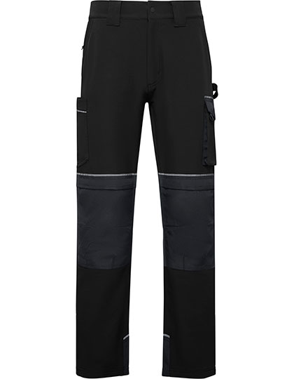 Multi-pocket Stretch Work Trousers Wall Black 02 60
