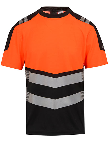 Hi-Vis X-Pro T-Shirt (Class 1) Black / Orange 4XL