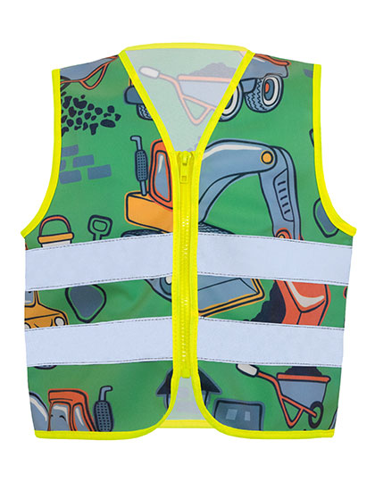 Children´s Safety Vest Action Working Heroes CO² Neutral Construction site S (8-10 years)