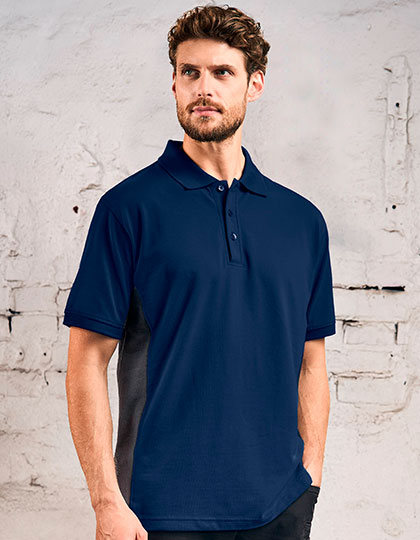 Unisex Contrast Polo Navy / Charcoal (Solid) 5XL