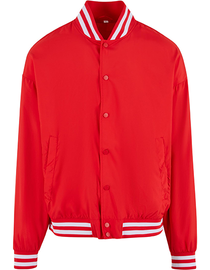 Build Your Brand Light College Jacket Red 5XL