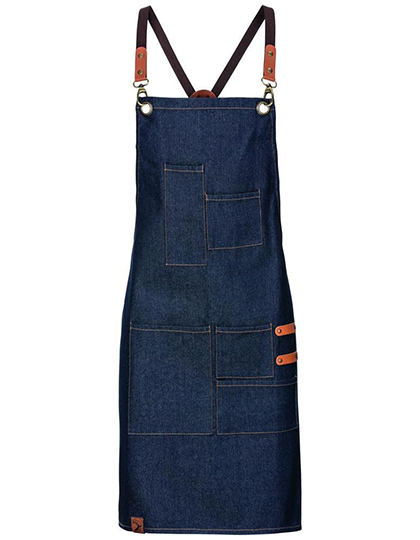 Latzschürze Denim Navy 80 x 70 cm