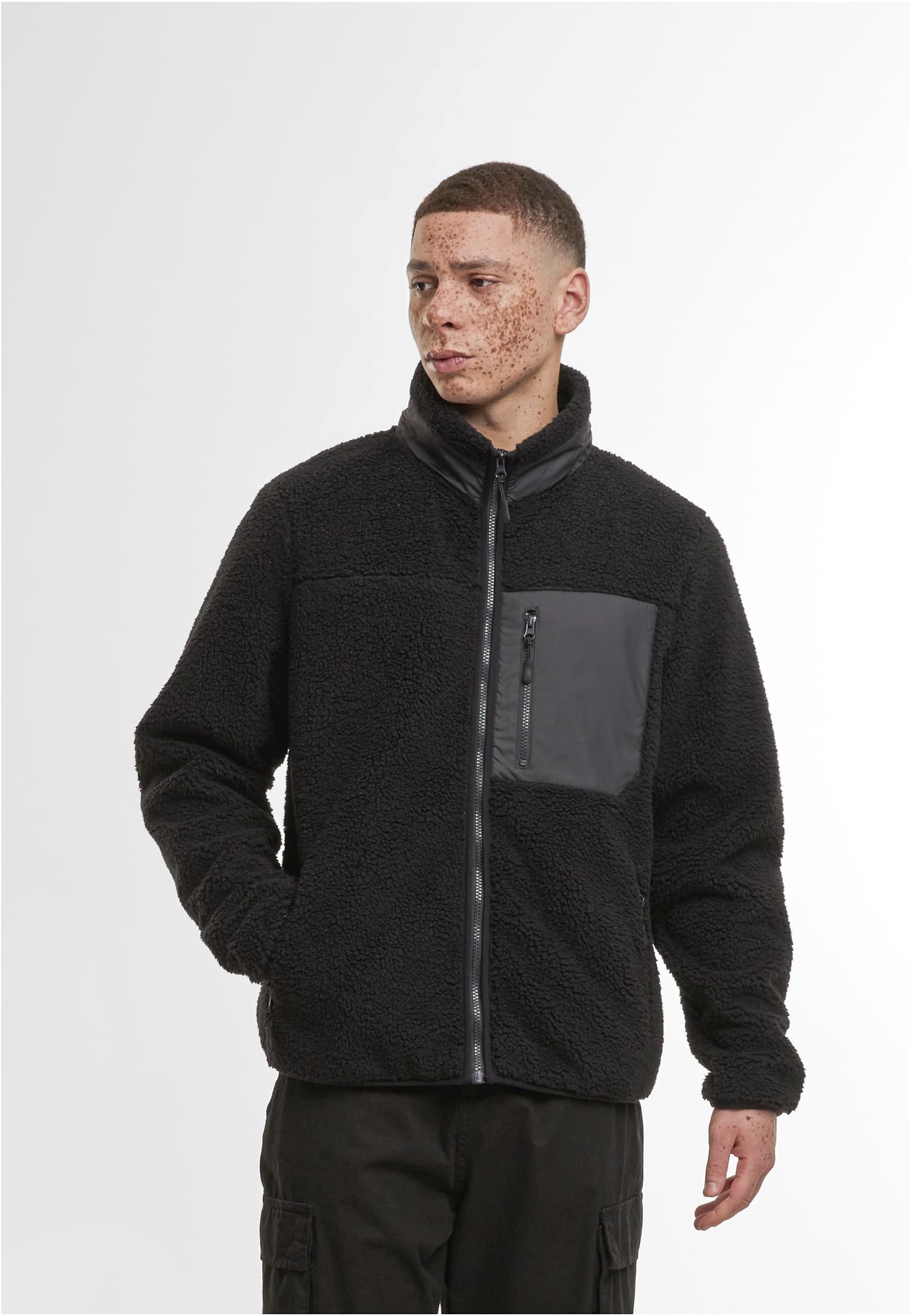 Build Your Brand Bonded Sherpa Jacket