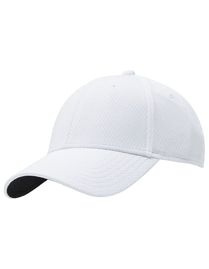 Ladies Fronted Crested Cap White One Size