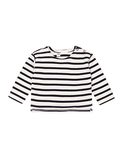 Baby Breton Top White / Navy 18-24 months