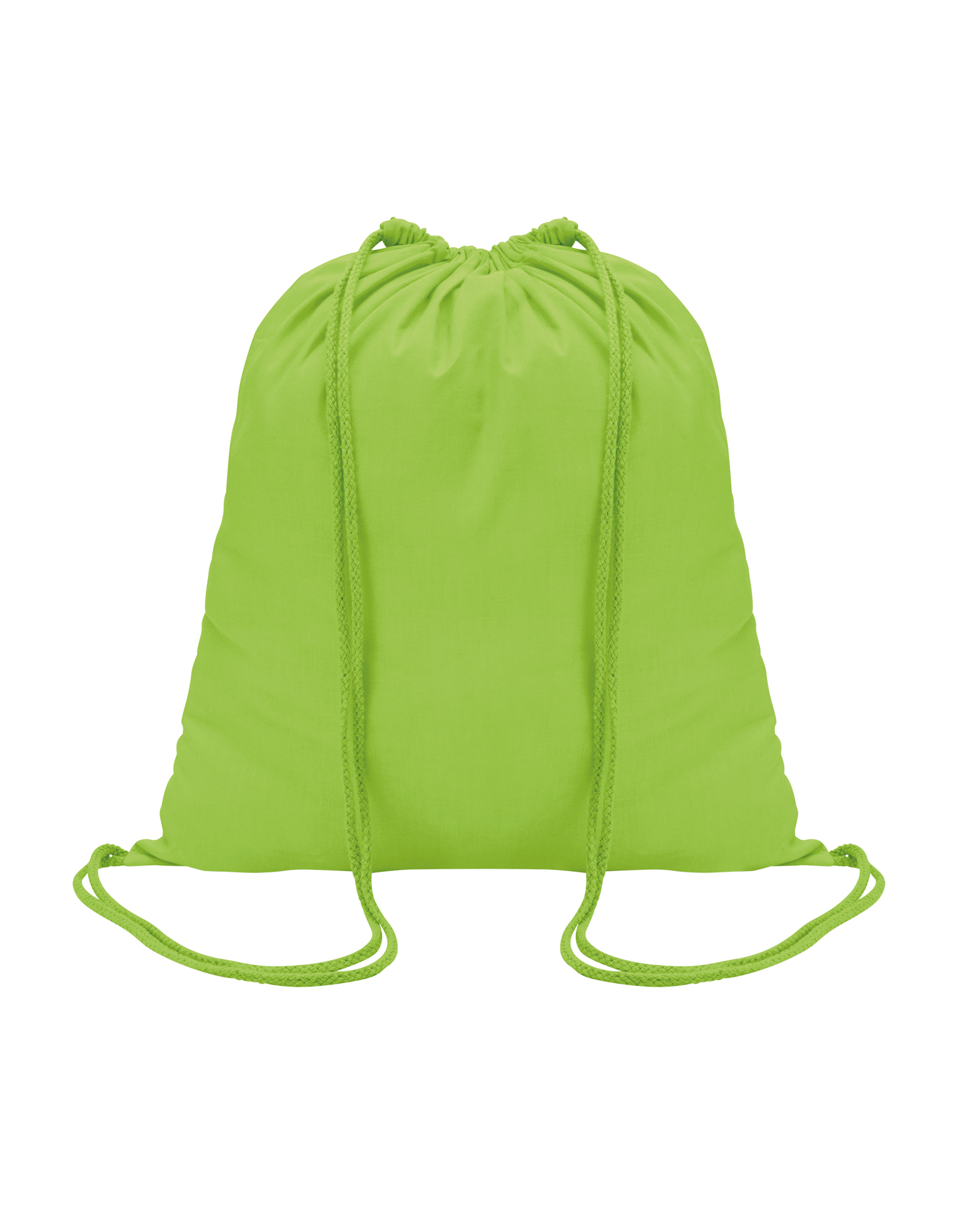 Drawstring Backpack Genova Yellow Green 37 x 41 cm