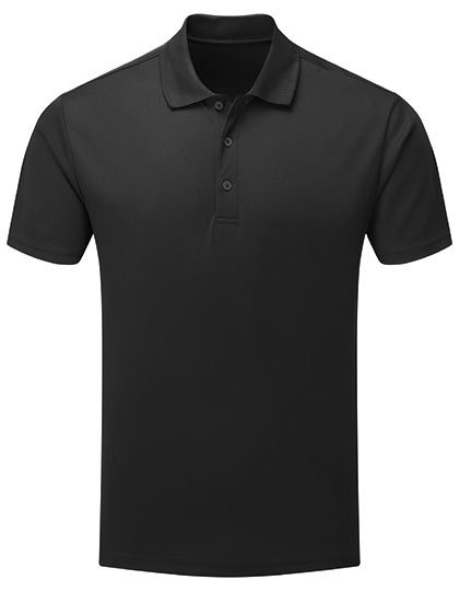 Men´s Spun-Dyed Polo Shirt Black (ca. Pantone Black C) 4XL