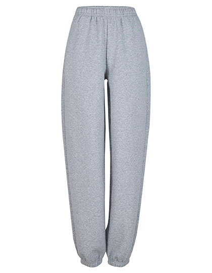 Build Your Brand Ladies Fluffy Sweatpants Heather Grey 5XL