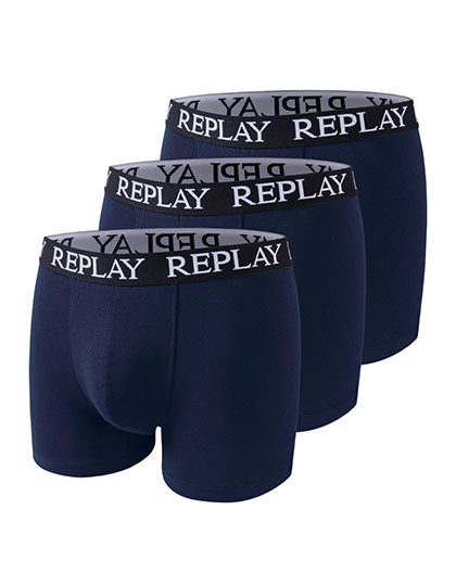 Men´s Boxer Short (3 Pair Box) Blue Marine / Blue Marine / Blue Marine XXL