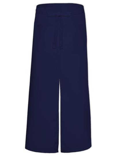 Bistro Apron With Split And Front Pocket Navy 100 x 100 cm