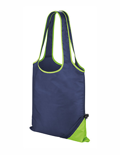 Compact Shopper Navy / Lime 36 x 39 cm