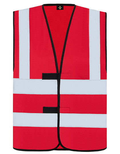 Hi-Vis Safety Vest With 4 Reflective Stripes Hannover Red 7XL