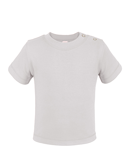 Short Sleeve Baby T-Shirt Polyester White 62-68