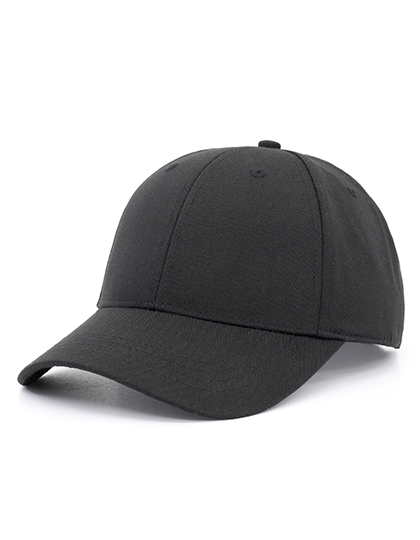6-Panel Cap Recycled Black One Size