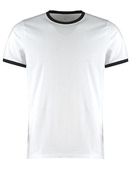 Fashion Fit Ringer Tee White XXL