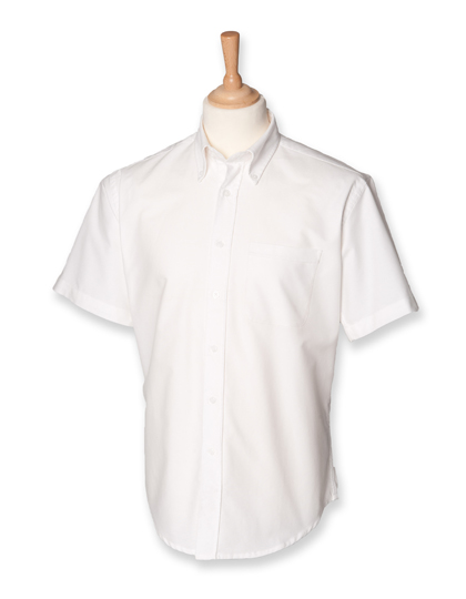 Men´s Classic Short Sleeved Oxford Shirt White 4XL (54)
