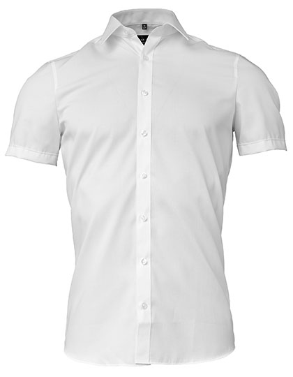 Men´s Shirt Body Fit Short Sleeve White 43