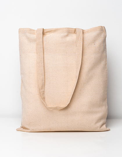 Cotton Bag BASIC Long Handles Natural approx. 38 x 42 cm