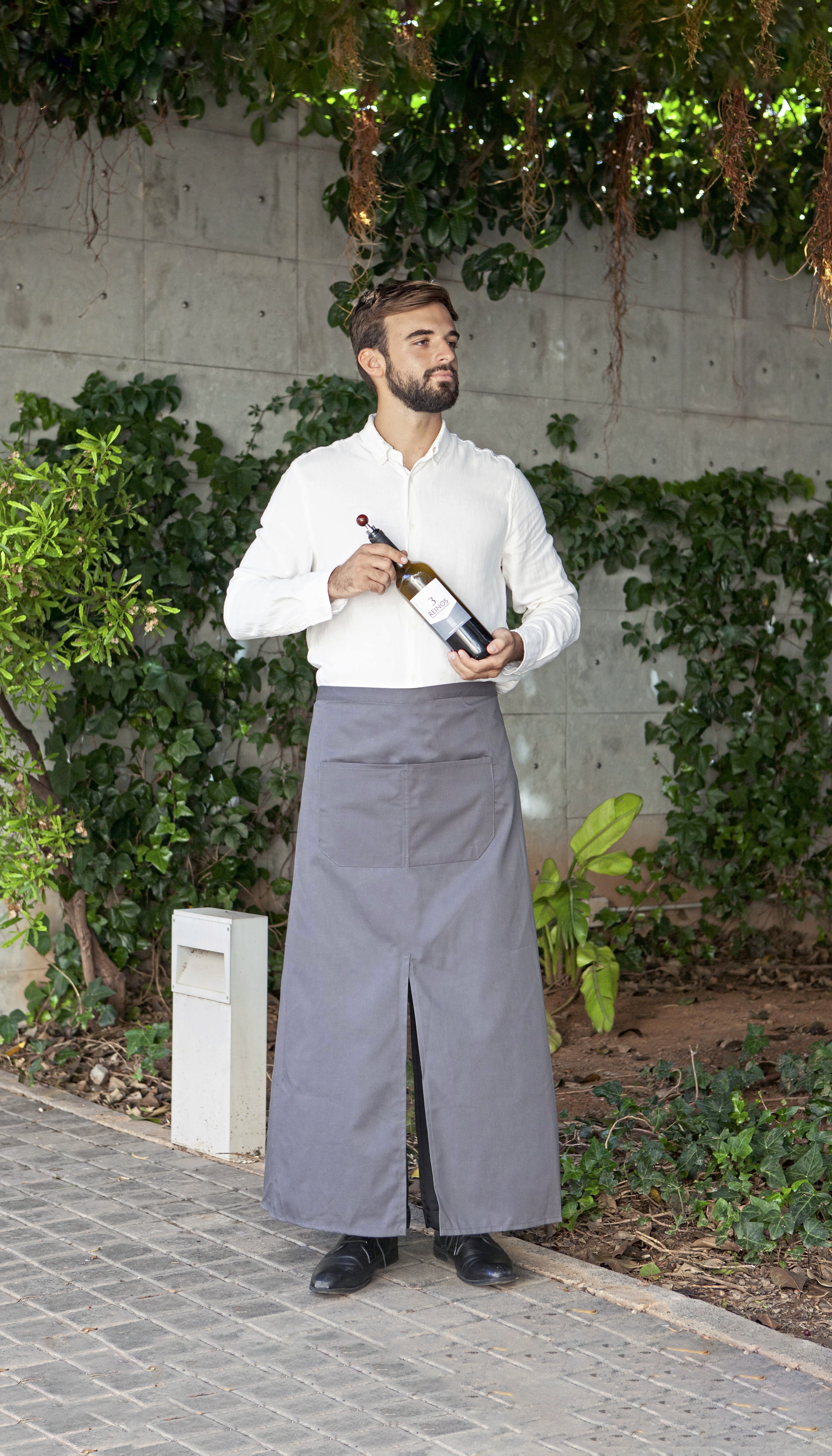 Bistro Apron With Split And Front Pocket